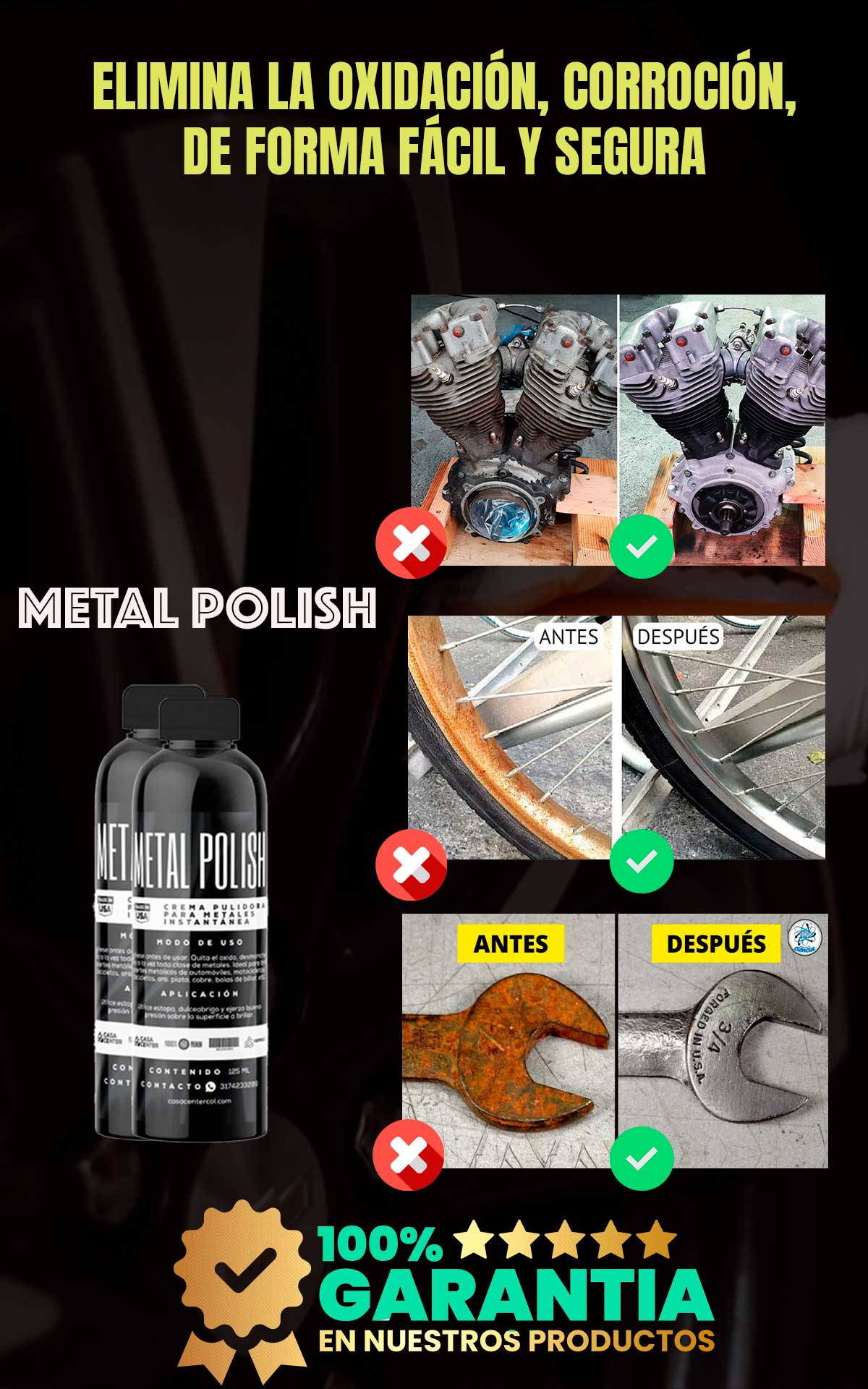 METAL POLISH (EL MEJOR QUITADOR DE ÓXIDO DEL MERCADO)